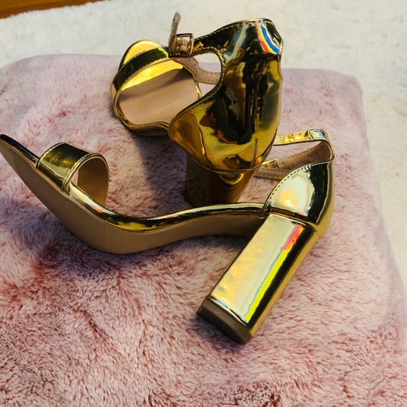 Gold Scrappy sandals heel girl Madden - Picture 5 of 7